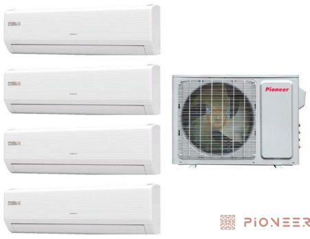 Мульти-сплит-система Pioneer KRMS07A + KRMS07A + KRMS09A + KRMS09A / 4MSHD28A
