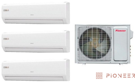Мульти-сплит-система Pioneer KRMS07A + KRMS09A + KRMS09A / 3MSHD24A